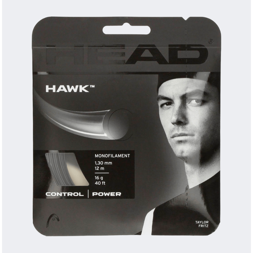 Head Hawk 16 Tennis Strings Black - Medaid International