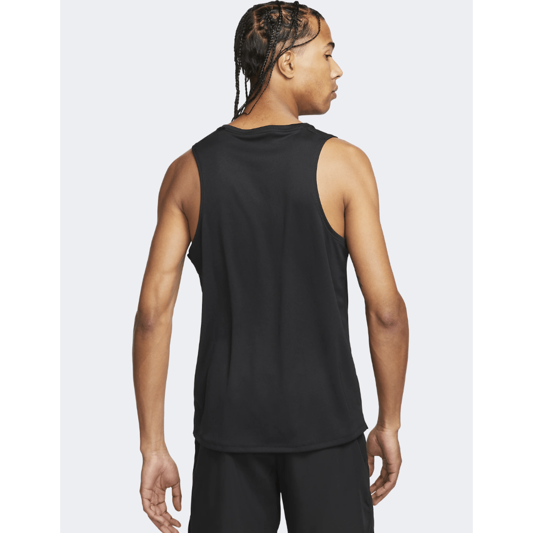 Nike Dri-Fit Miler Men Running Tank Black - Medaid International