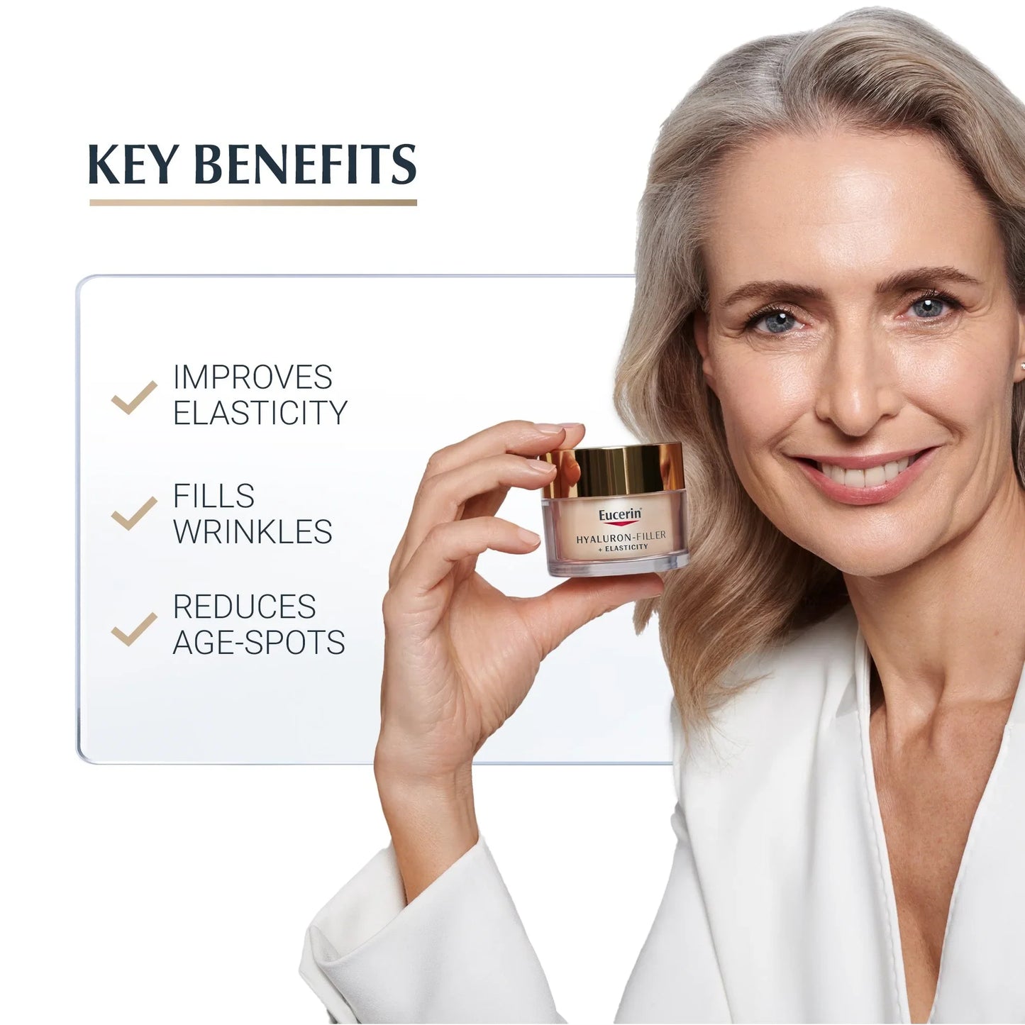 Eucerin Hyaluron-Filler + Elasticity Anti Age Day Cream SPF15 - Medaid - Lebanon