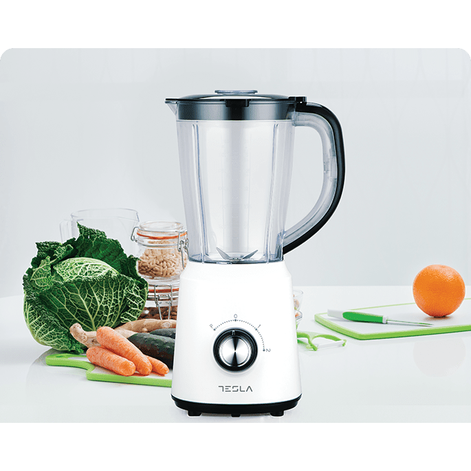 White Blender, Capacity 1.5L - Plastic Jug - Medaid International