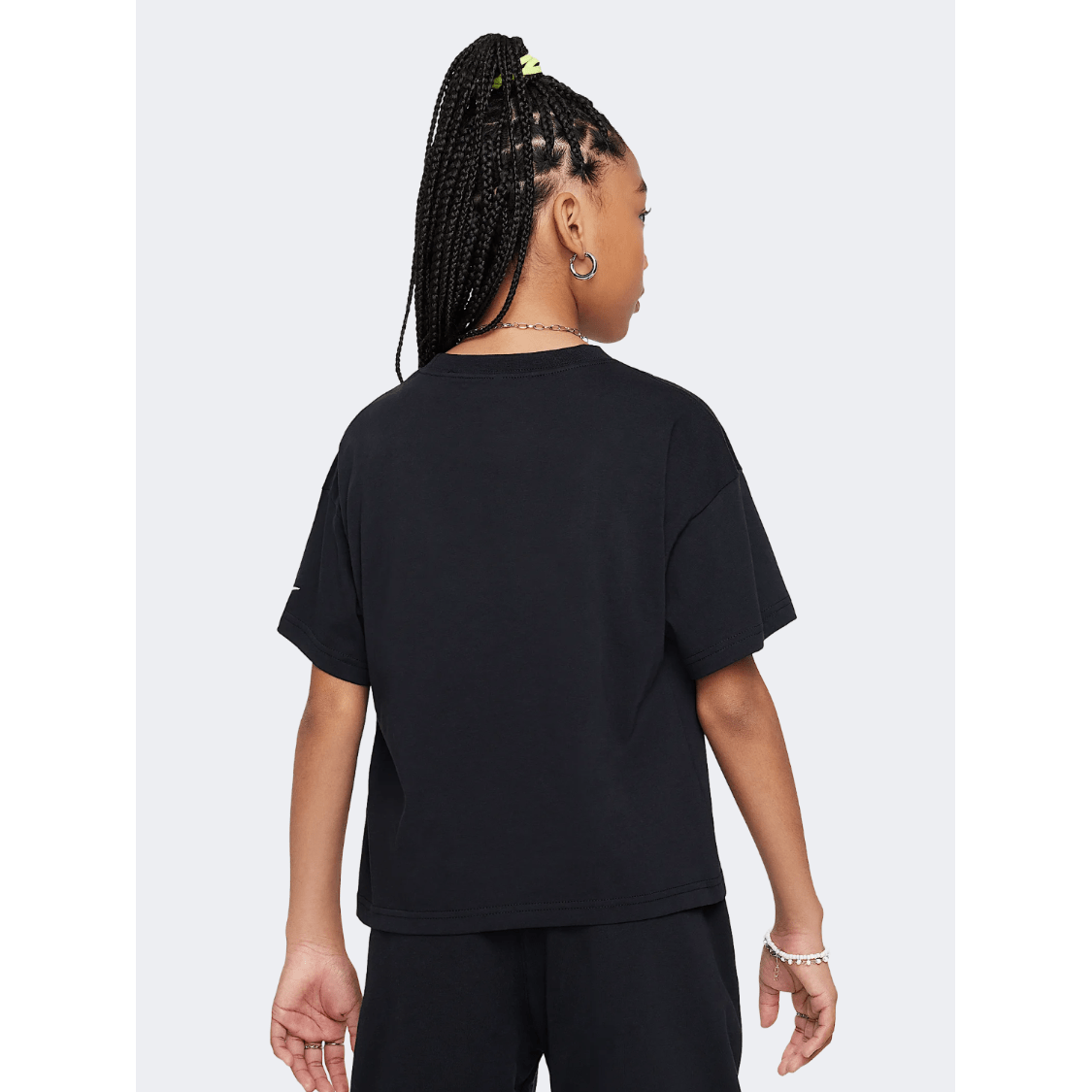 Nike Sportswear Graphic Star Girls Lifestyle T-Shirt Black - Medaid International