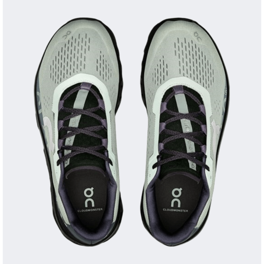 On Cloudmonster 1 Men Running Shoes Glacier/Black - Medaid International