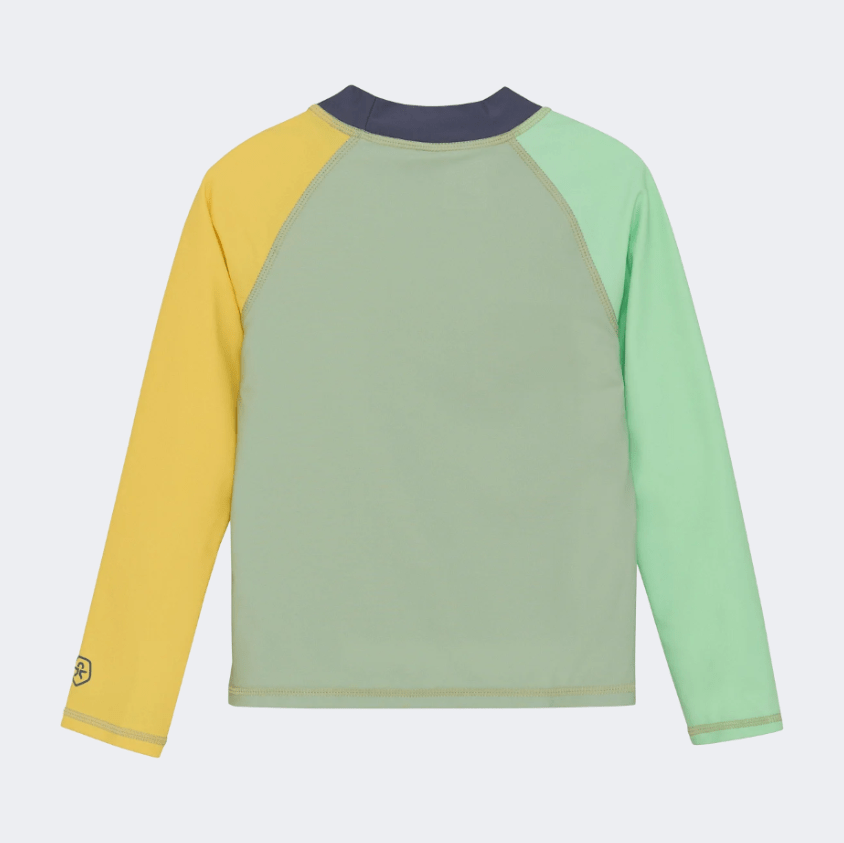 Color Kids Boys Beach Rashguard Green/Yellow - Medaid International