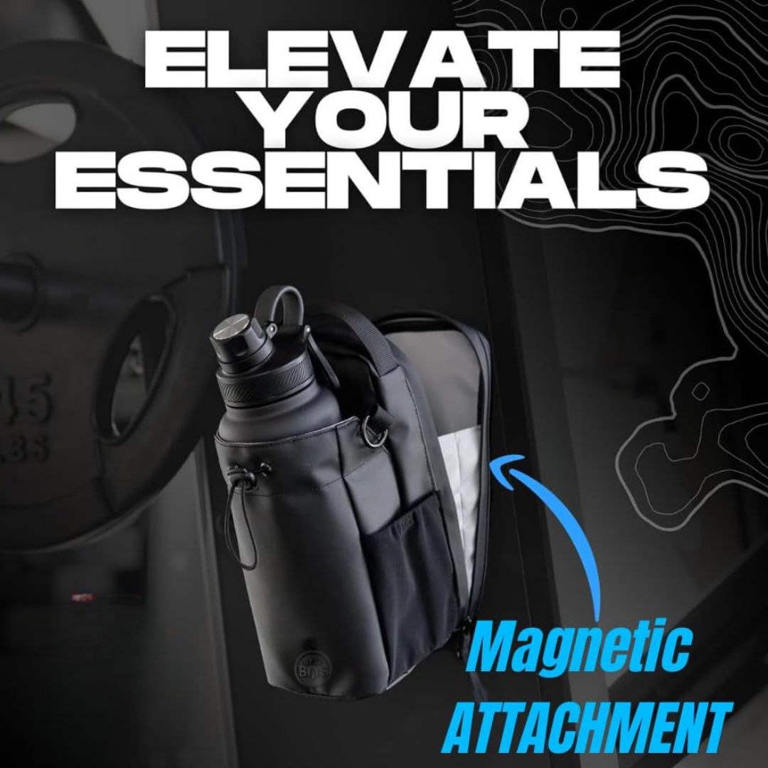 Magnetic Gym Bag With Water Bottle Holder - Medaid International