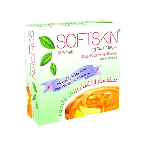 Soft skin sugar paste for hair removal 80g - Mint fragrance - Medaid