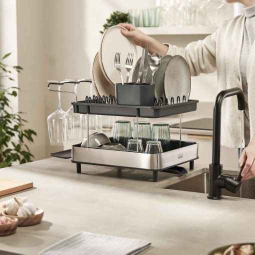 Joseph Joseph Excel™ Steel 2-Tier Dish Rack - Medaid International