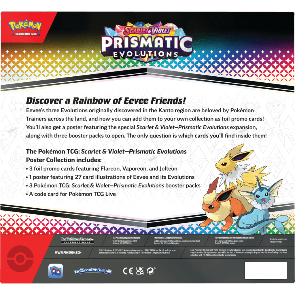 Pokemon TCG : Scarlet & Violet (SV 8.5) Prismatic Evolutions Poster coll. - Medaid International