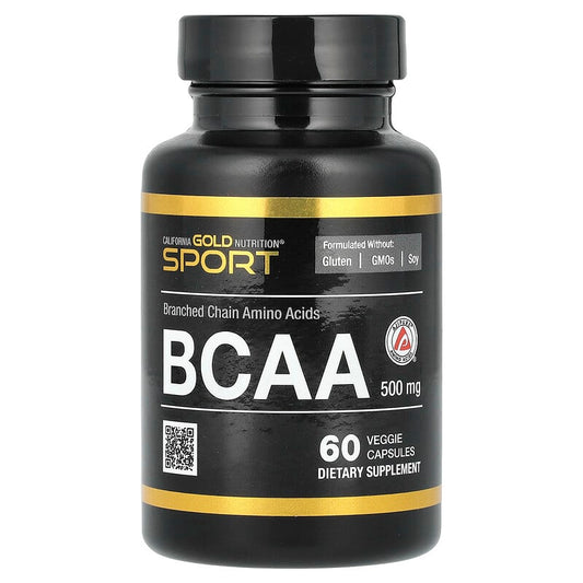 California Gold Nutrition, BCAA, 500 mg, 60 Veggie Capsules - Medaid International