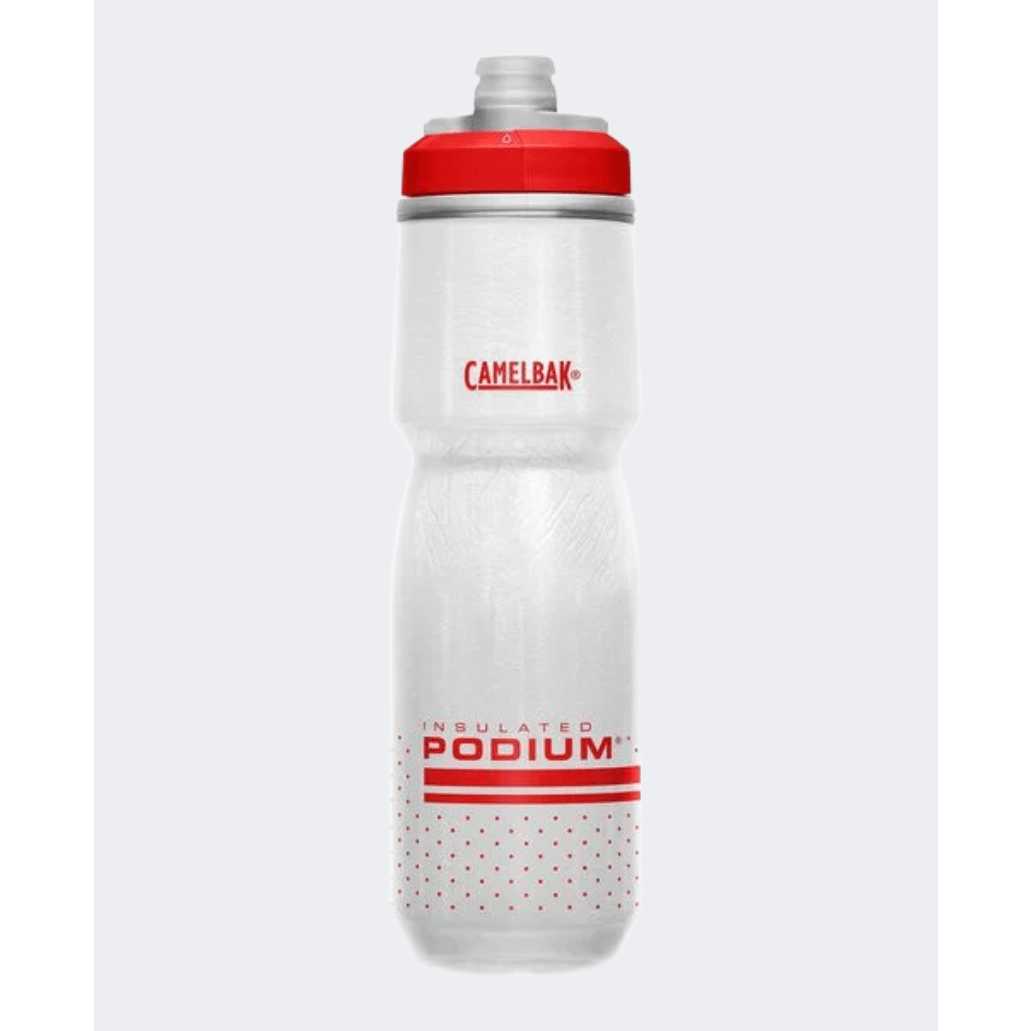 Camelbak Podium Chill 24 Oz Biking Bottle Fiery Red/White - Medaid International