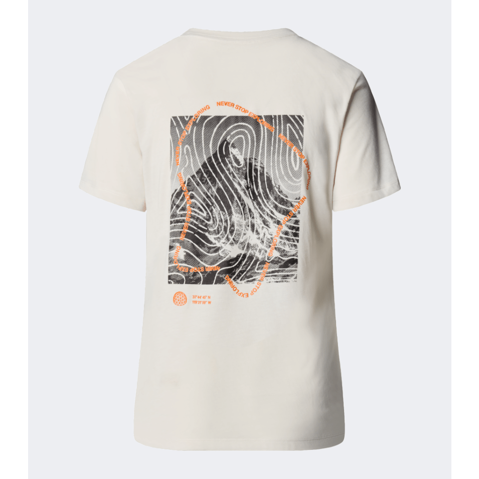 The North Face Foundation Half Dome Ca Graphic Women Lifestyle T-Shirt White Dune - Medaid International