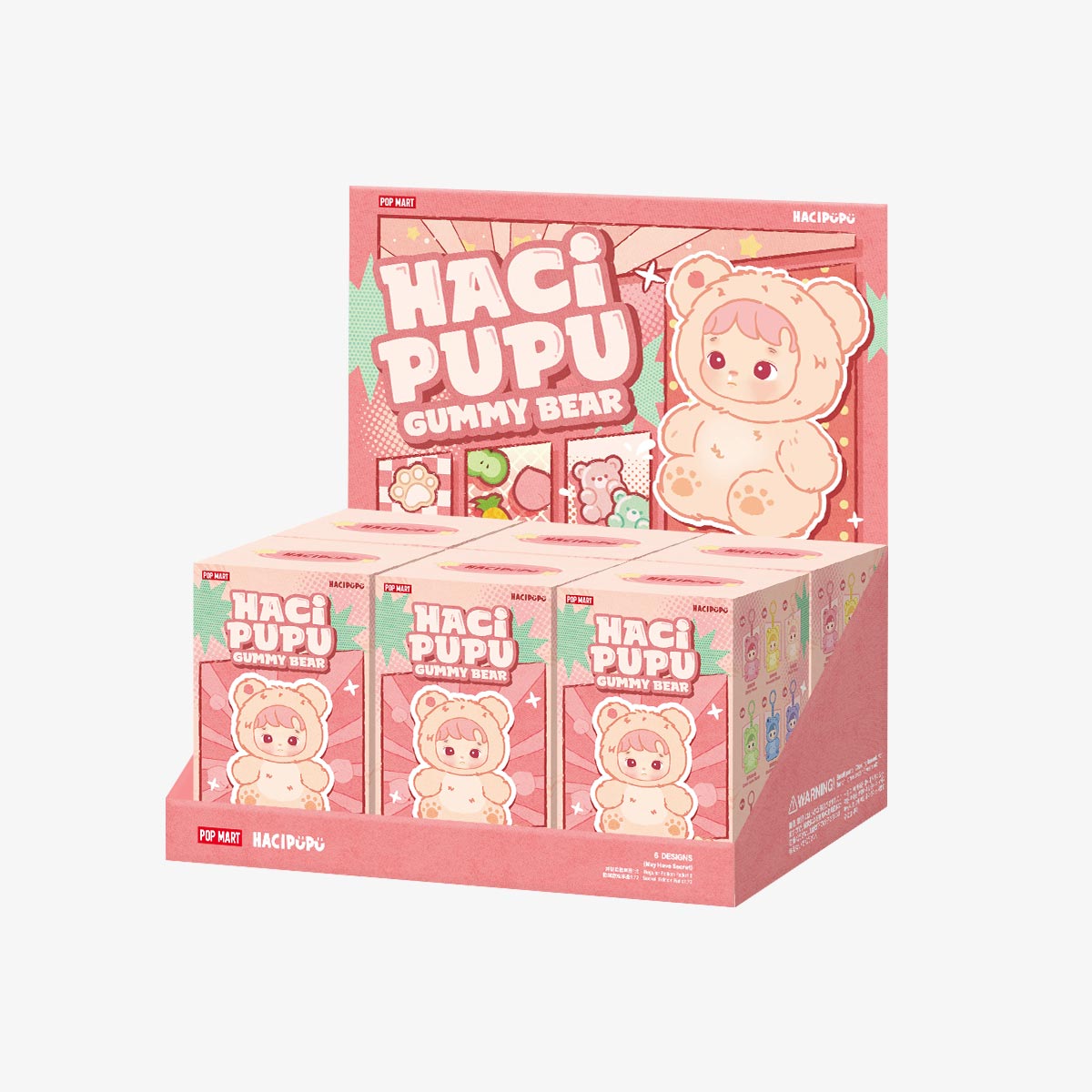HACIPUPU Gummy Bear Series - Vinyl Plush Pendant Blind Box By Pop Mart - Medaid International