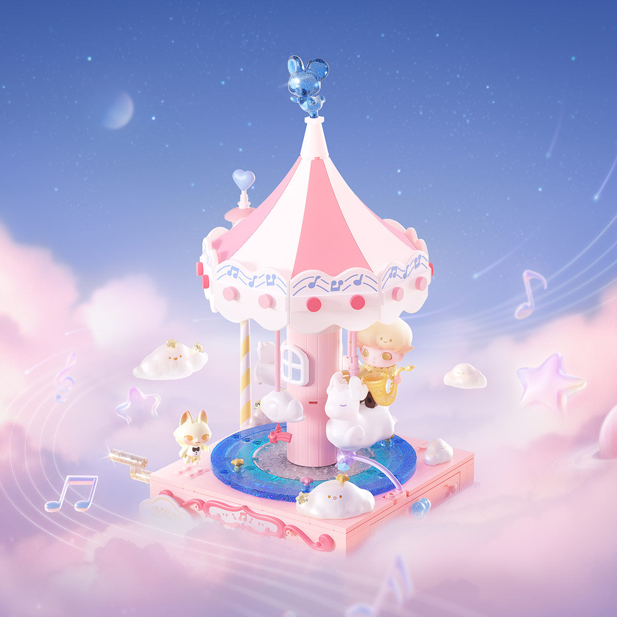 DIMOO Dream Melody Series Blocks - Galactic Carousel By Pop Mart - Medaid International