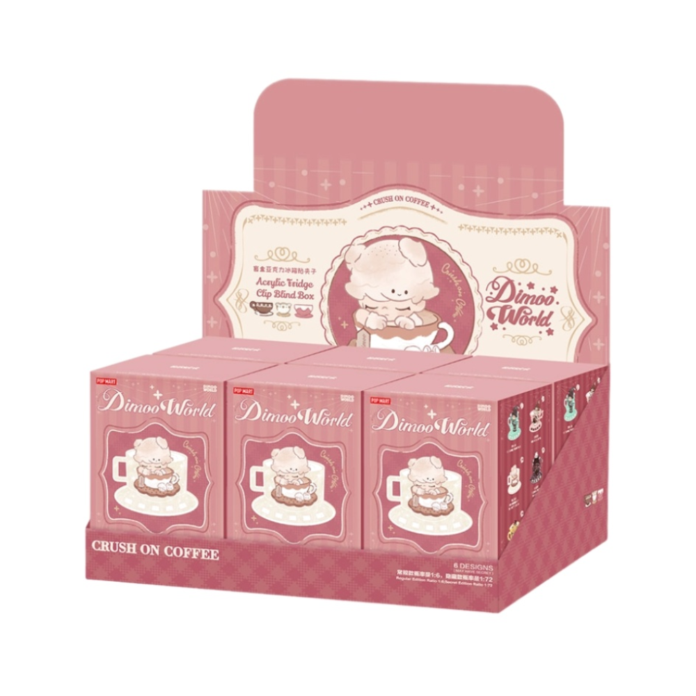 DIMOO Crush On Coffee Series-Acrylic Fridge Magnet Clip Blind Box By Pop Mart - Medaid International