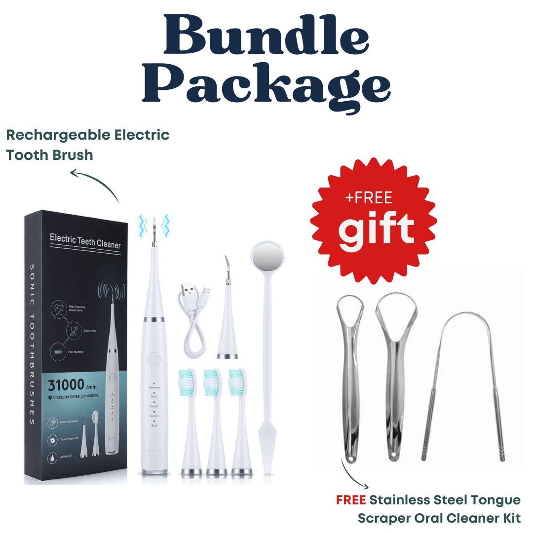 Electric Toothbrush + Free Tongue Scraper Kit - Medaid