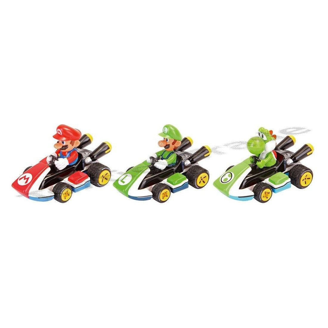 Super Mario MARIO KART PULL N SPEED TRIPLE PACK By Carrera - Medaid International