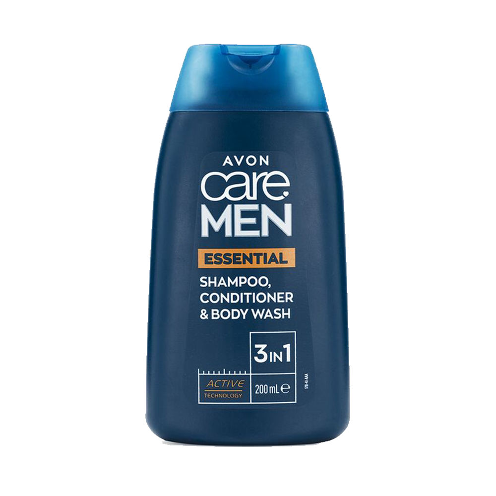 Avon Care Men Essential 3 in 1 Shampoo, Conditioner & Body Wash - Medaid International