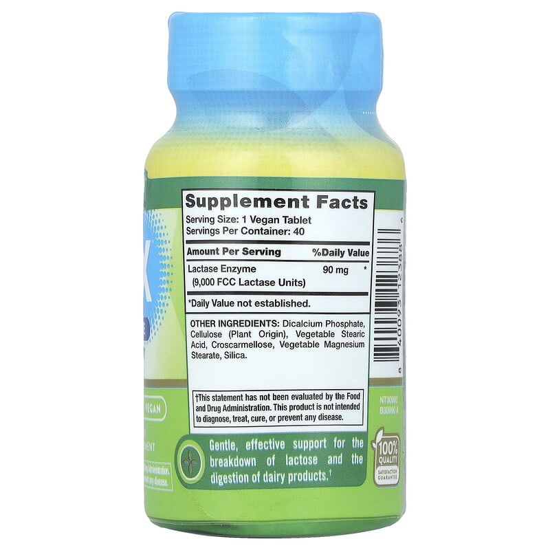 Nature's Truth, Fast Acting Lactose Digest X Complete, 90 mg, 40 Tablets - Medaid International