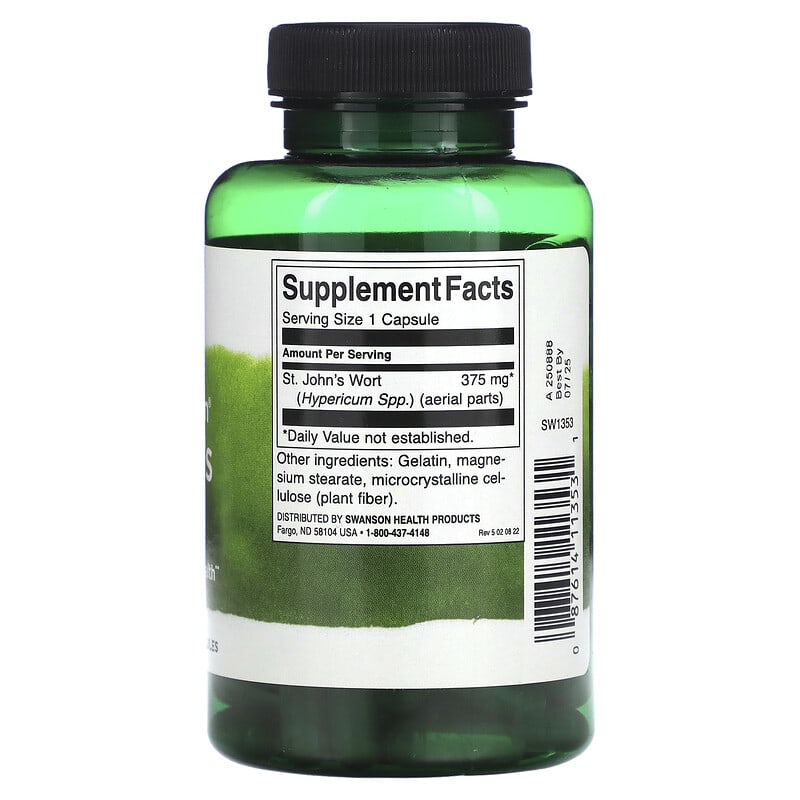 Swanson, Full Spectrum St. John's Wort, 375 mg , 120 Capsules - Medaid International