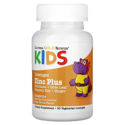 California Gold Nutrition, Zinc Plus Lozenge For Children, 90 Lozenges - Medaid International