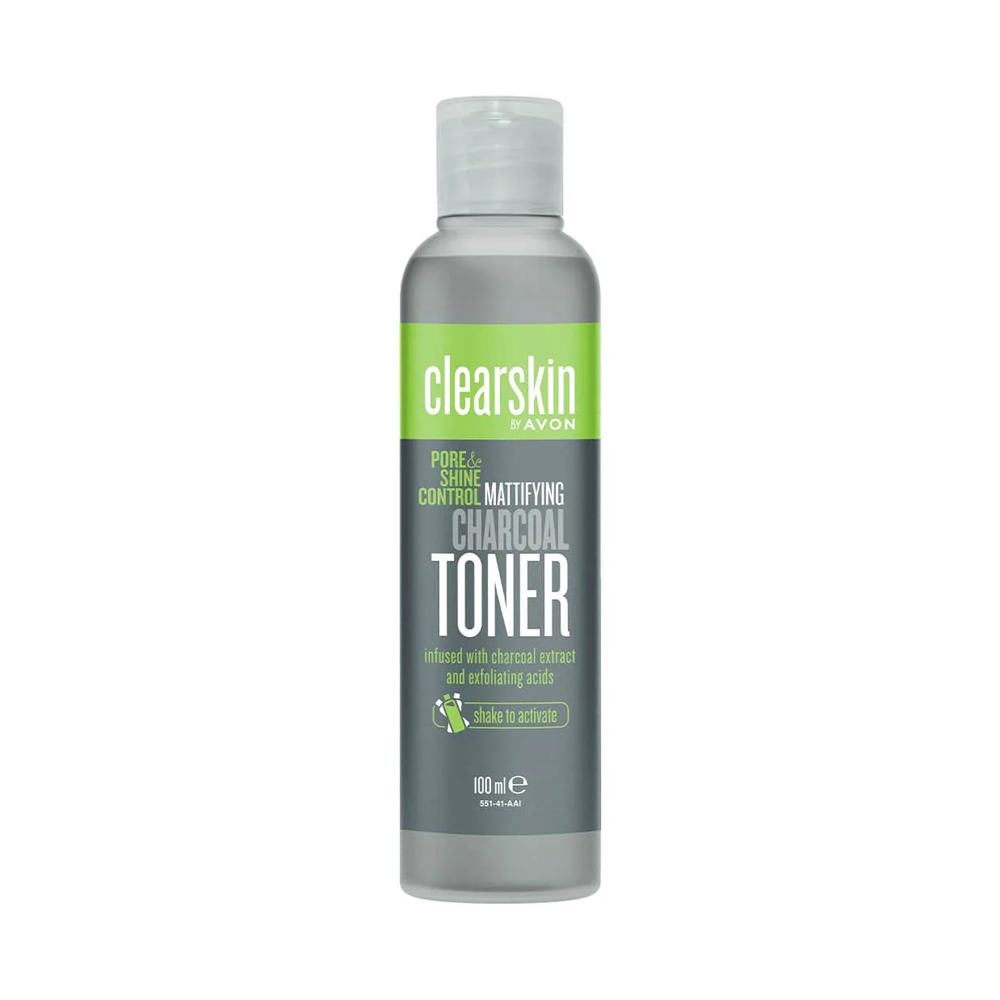 Avon Clearskin Pore & Shine Control Mattifying Charcoal Toner - Medaid