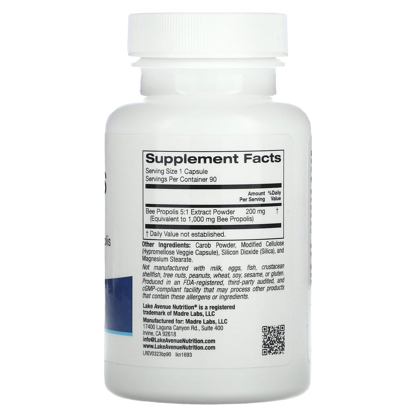 Lake Avenue Nutrition, Bee Propolis, 1,000 mg, 90 Capsules - Medaid International