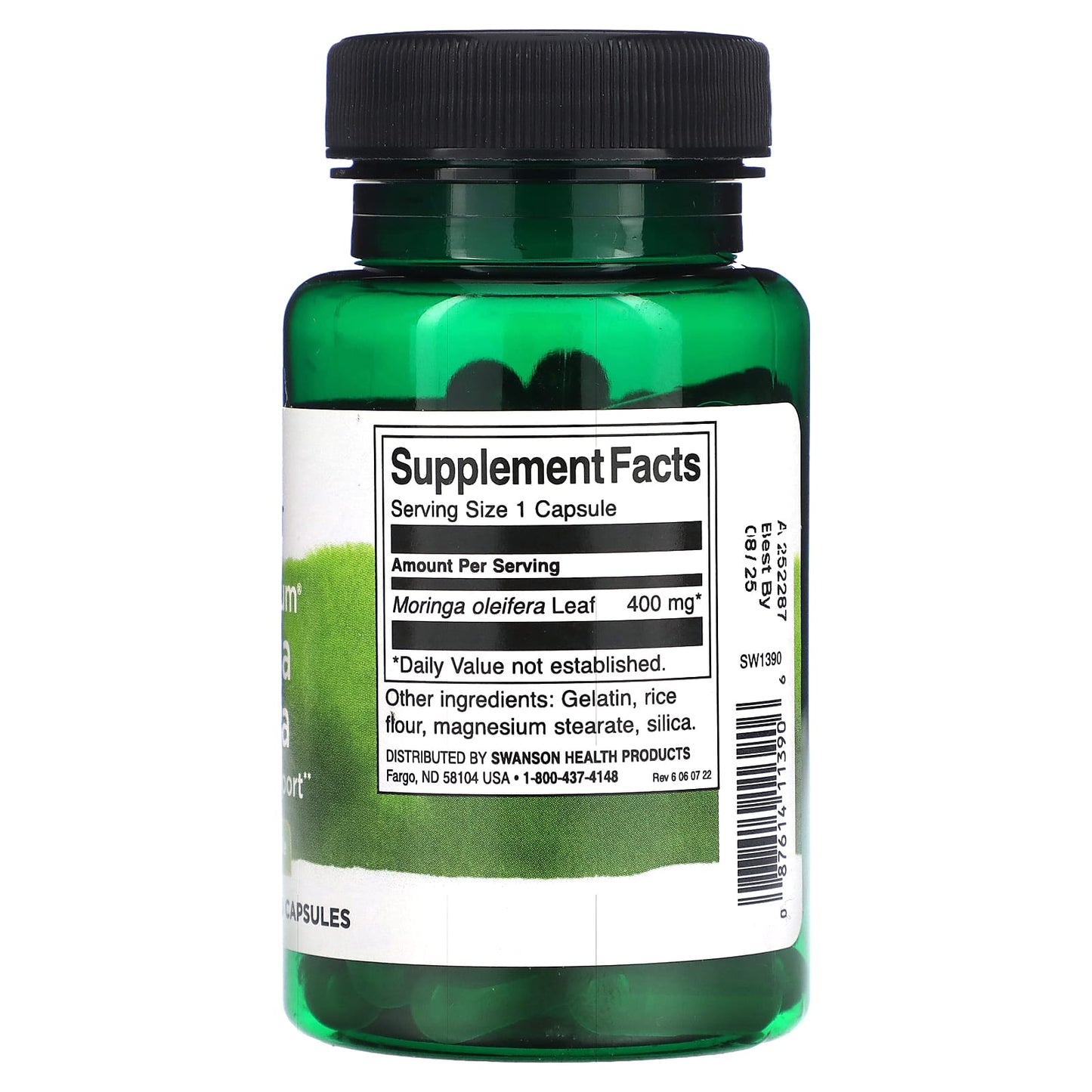 Swanson, Full Spectrum Moringa Oleifera, 400 mg, 60 Capsules - Medaid International
