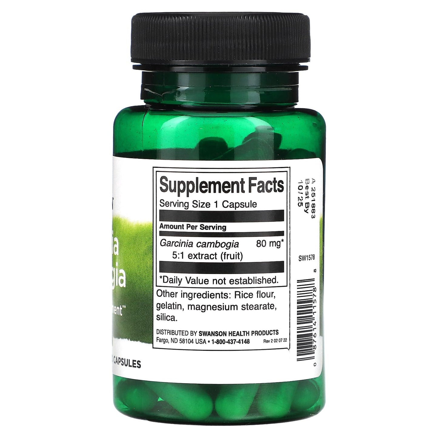 Swanson, Garcinia Cambogia 5:1 Extract, 60 Capsules - Medaid International