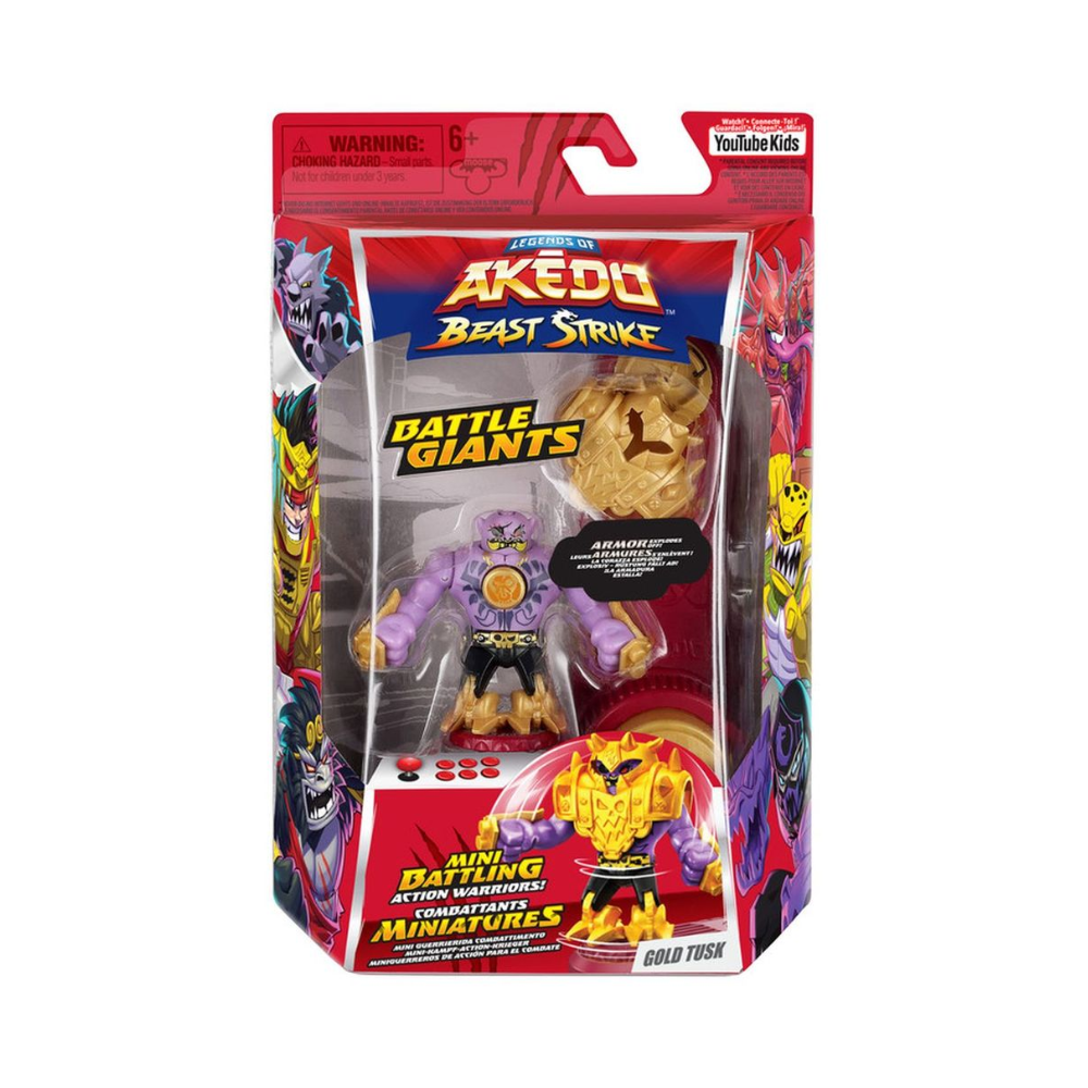 AKEDO S5 GIANTS BEAST SGL PK GOLD TUSK By Moose Toys - Medaid International