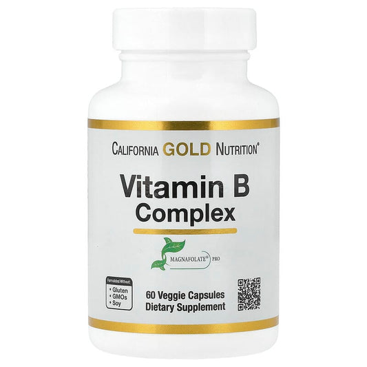 California Gold Nutrition, Vitamin B Complex, 60 Veggie Capsules - Medaid International