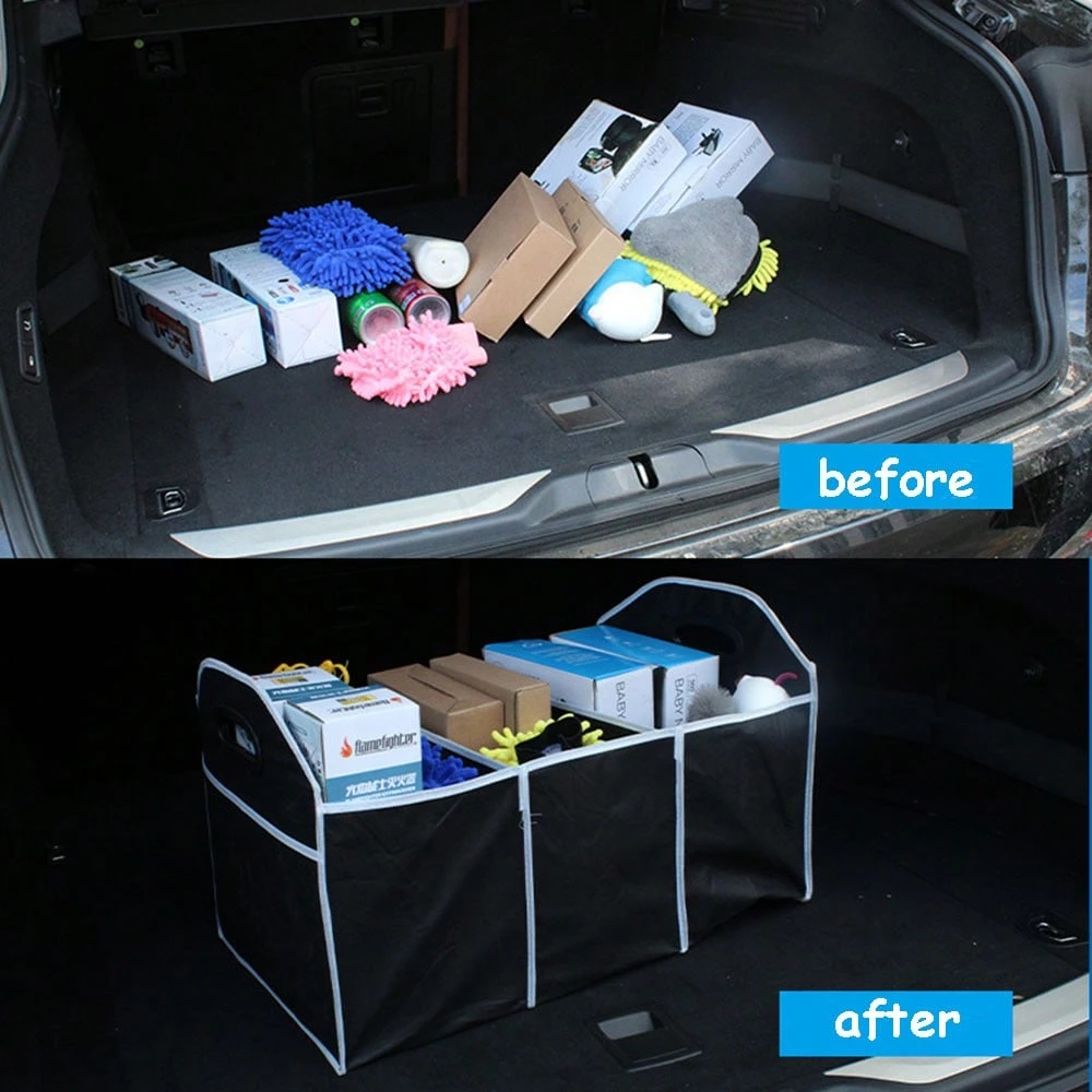 Car Organiser Folding Box Storage Picnic Basket Organizer - Medaid International