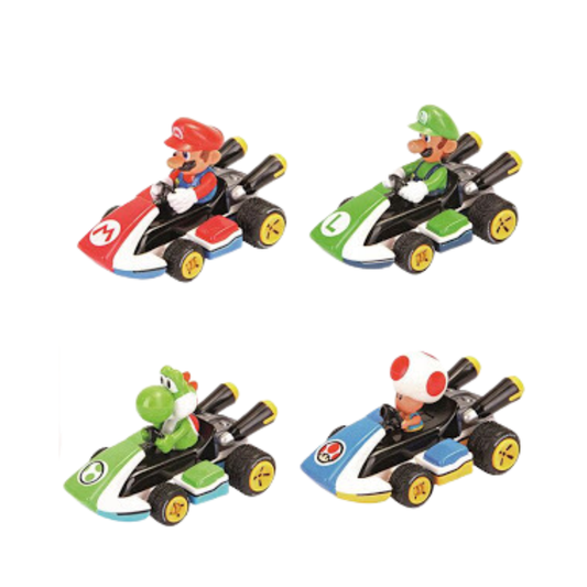 Super Mario PULL N SPEED KART ASSORTED (1 RANDOM) - Medaid International