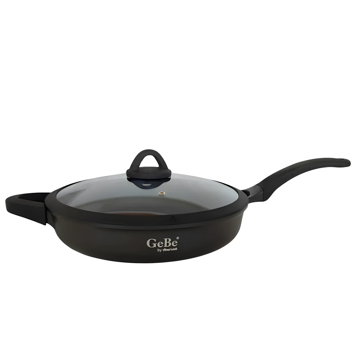 VENUS Dual Handles Fry Pan with Lid | مقلاة كبيرة بغطاء ومقبضين - Medaid International