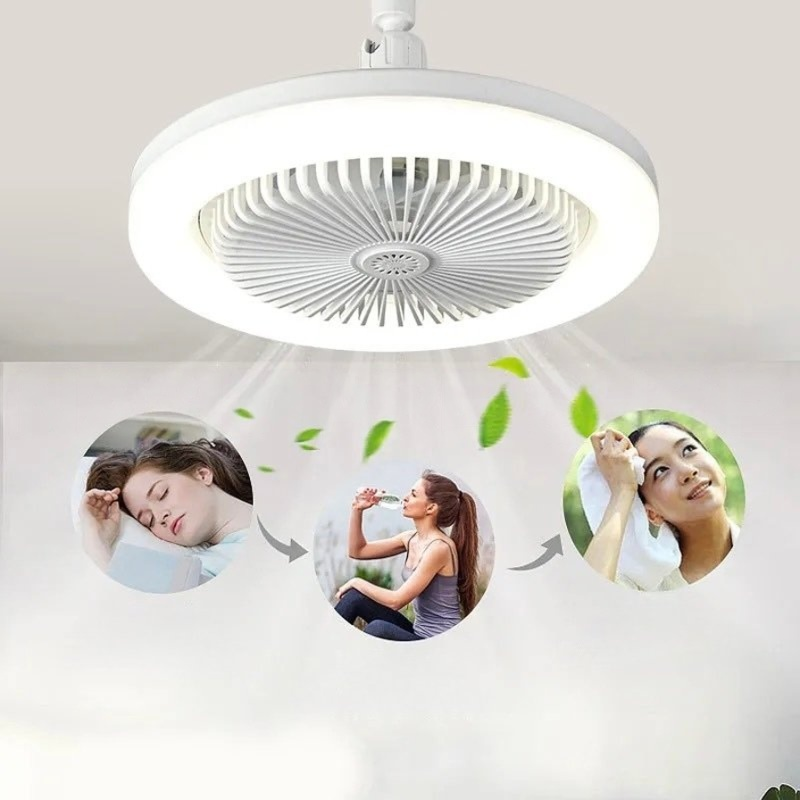 30W LED Ceiling Fanlight with Remote | مروحة سقف 30 واط مع إضاءة - Medaid International