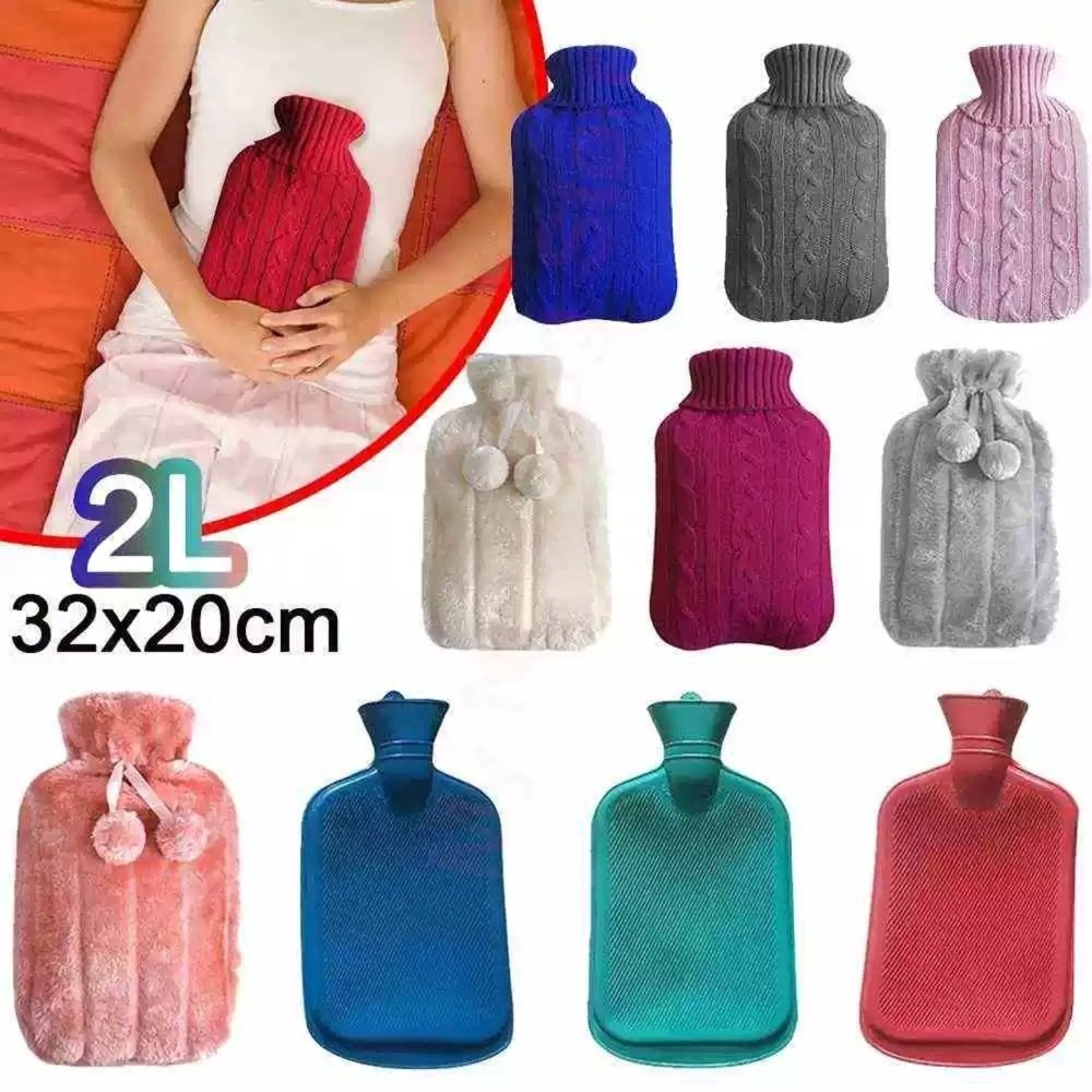 2000ml Hot Water Bag with Cover | كيس ماء للتدفئة مع غطاء - Medaid International