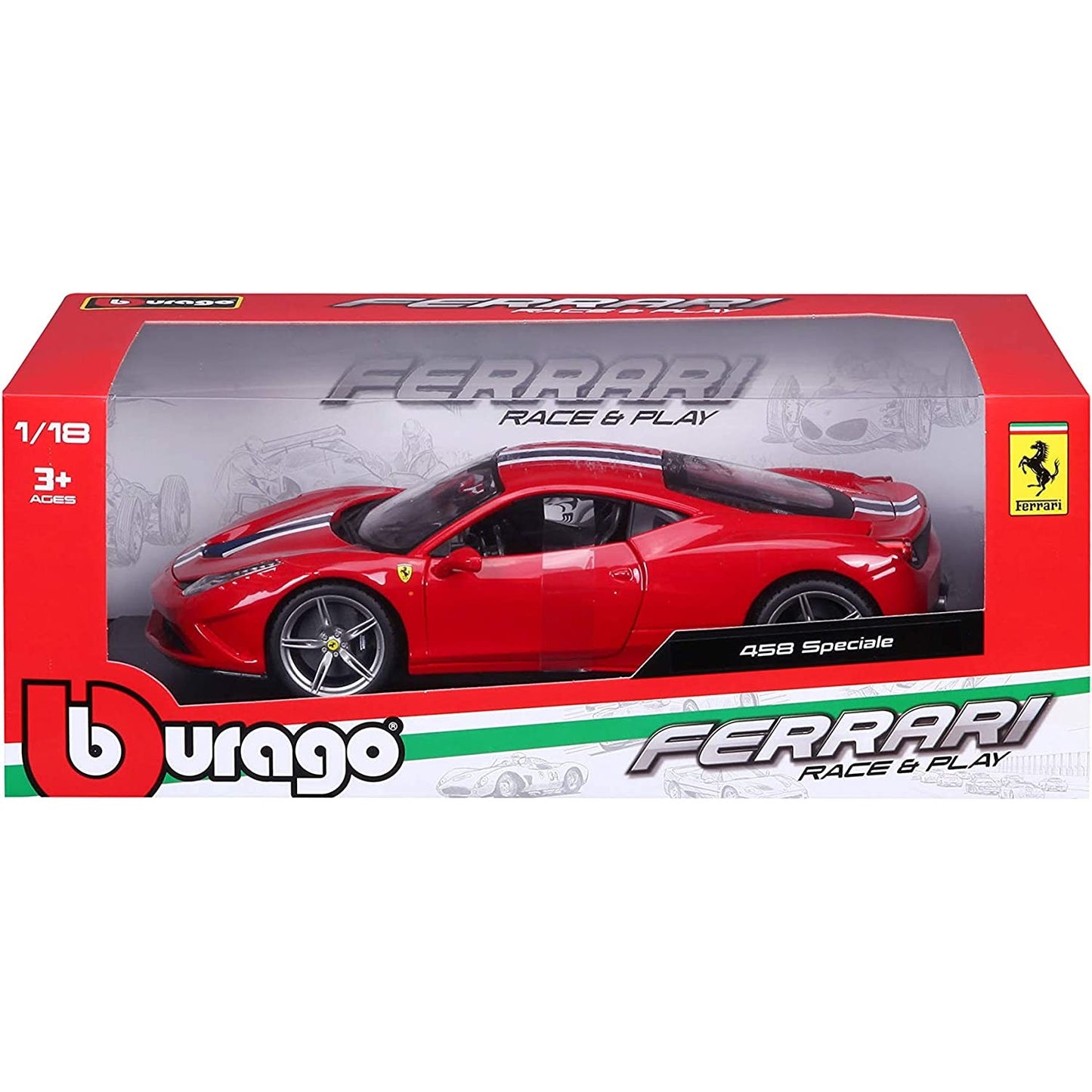 FERRARI R & P - 458 Speciale - 1/18 Diecast Cars by Bburago - Medaid International
