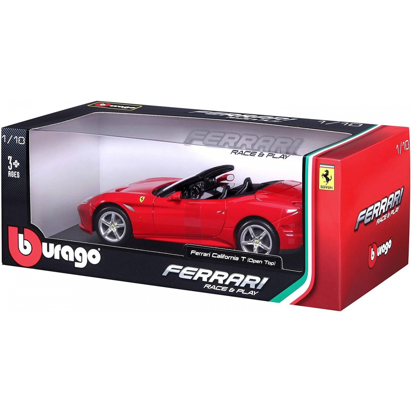 FERRARI R & P - California T (Open Top) - 1/18 Diecast Cars by Bburago - Medaid International