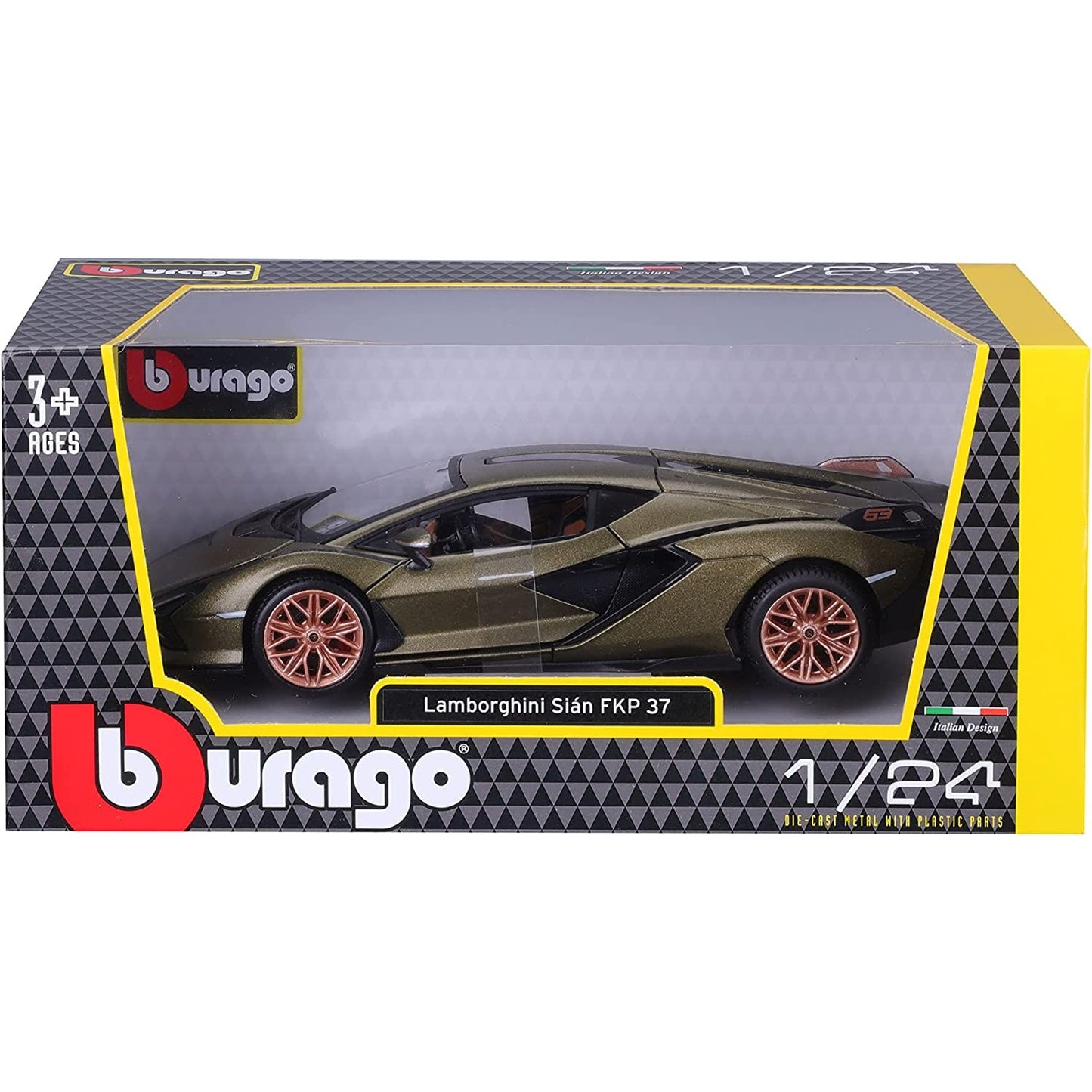 Lamborghini Sián FKP 37 - 1:24 Collezione (A) w/o stand Diecast Cars by Bburago - Medaid International