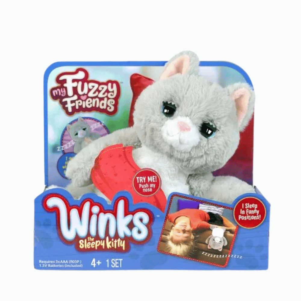My Fuzzy Friends Winks the Sleepy Kitty - Medaid International