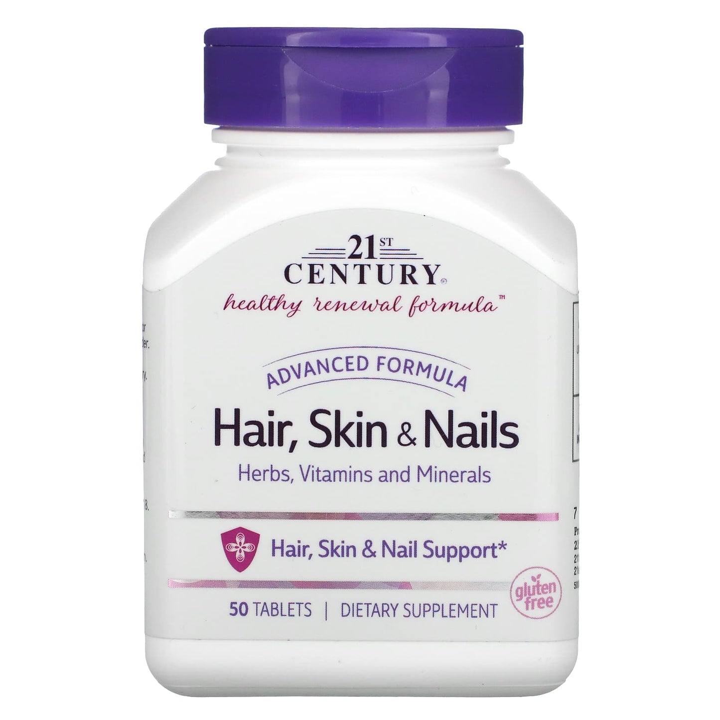 21st Century, Advanced Formula Hair, Skin & Nails, 50 Tablets - Medaid