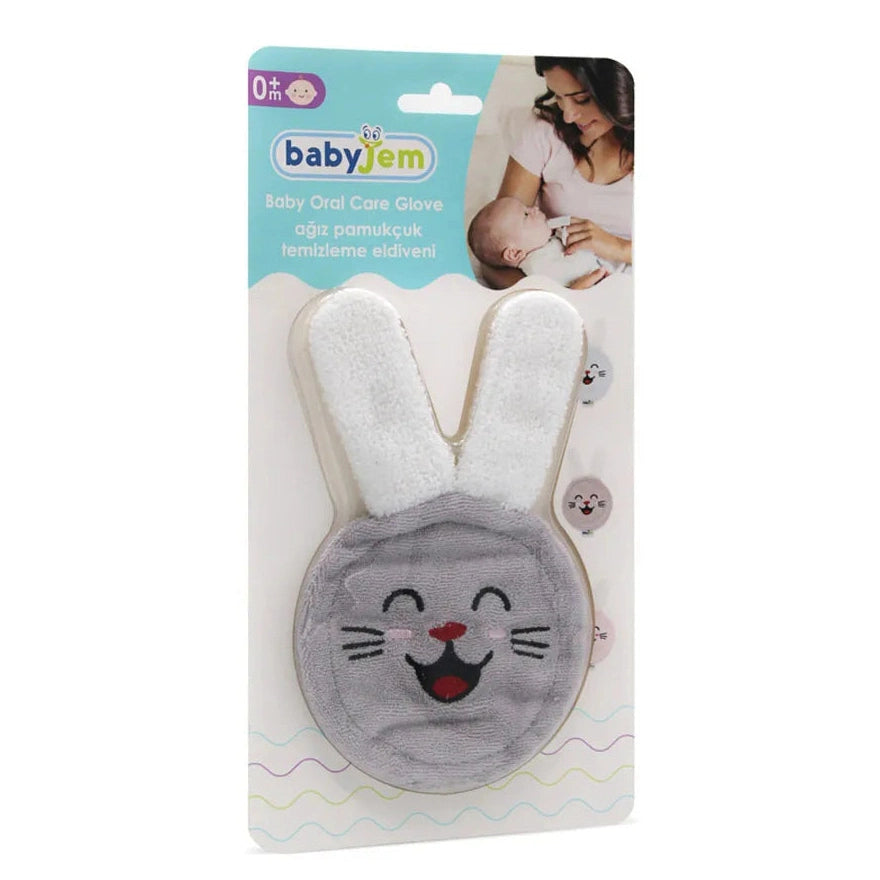 Babyjem Oral Care Glove Grey Infant Gum Cleaner