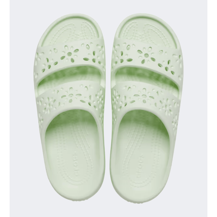Crocs Classic Floral Cut Out Unisex Lifestyle Slippers Jade Tint - Medaid International