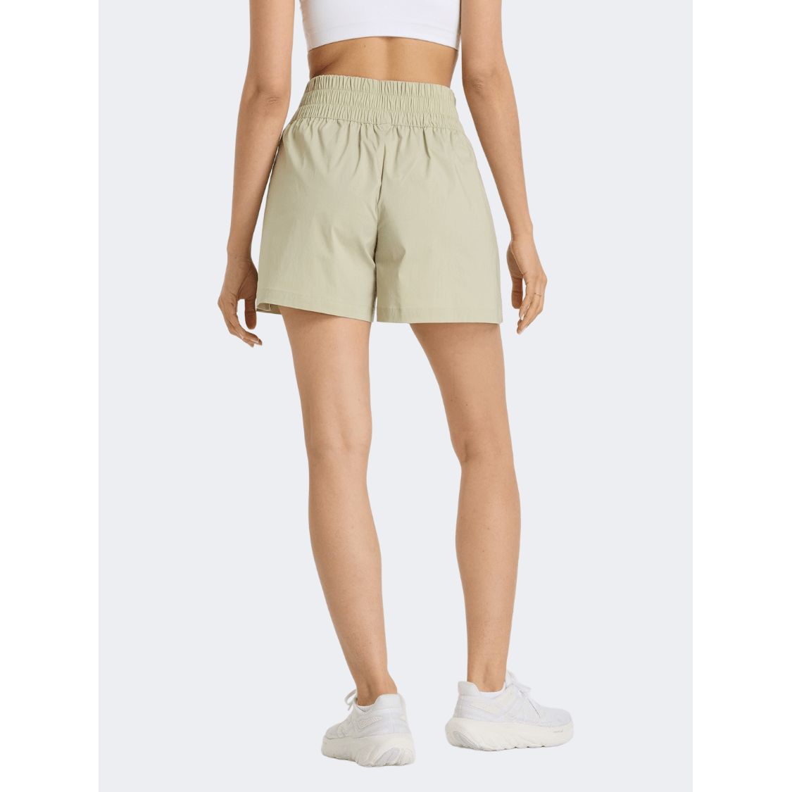 New Balance Pull On Boxer Women Lifestyle Short Olivine - Medaid