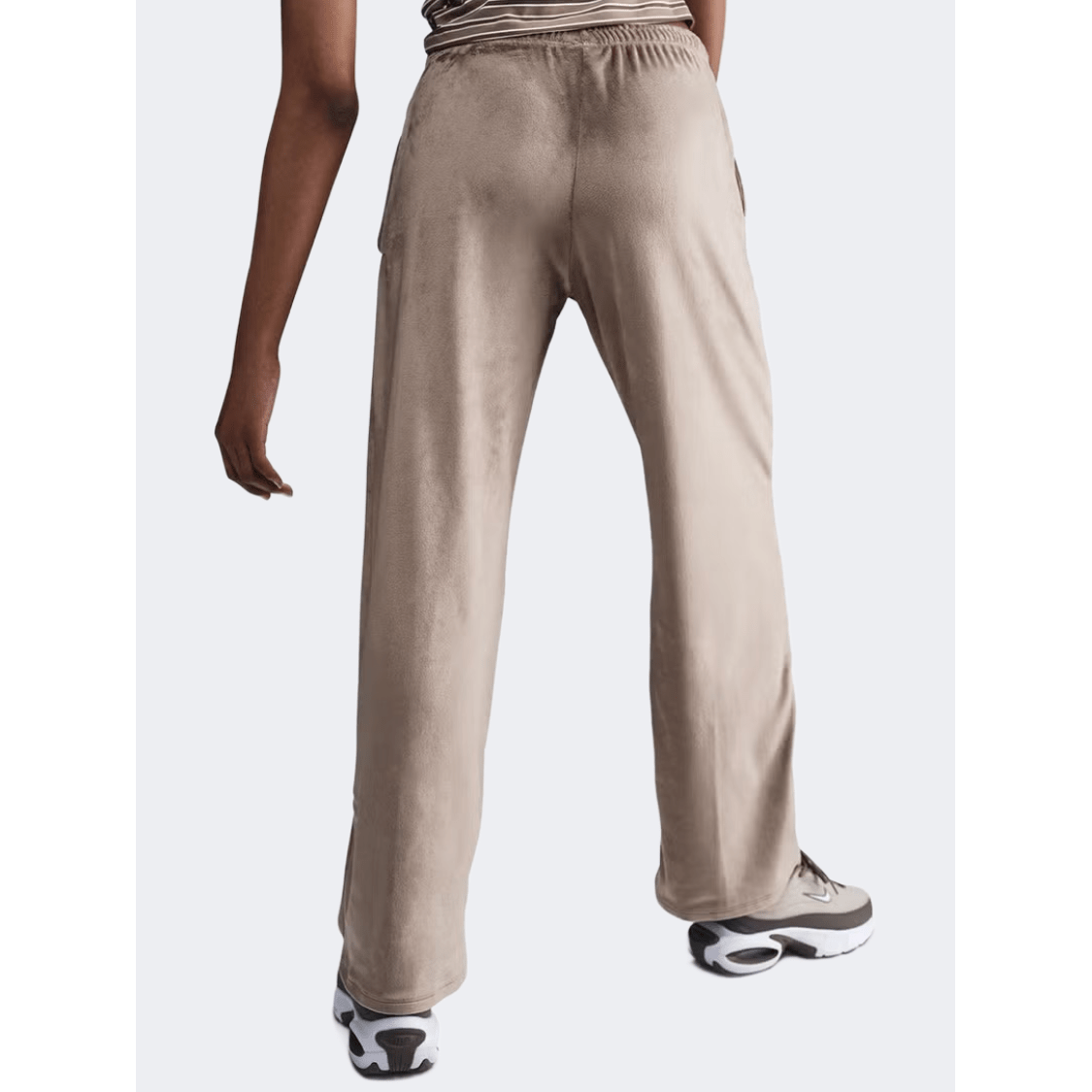 Nike Sportswear Chill Velour Mid Rise Women Lifestyle Pant Mink Brown - Medaid International