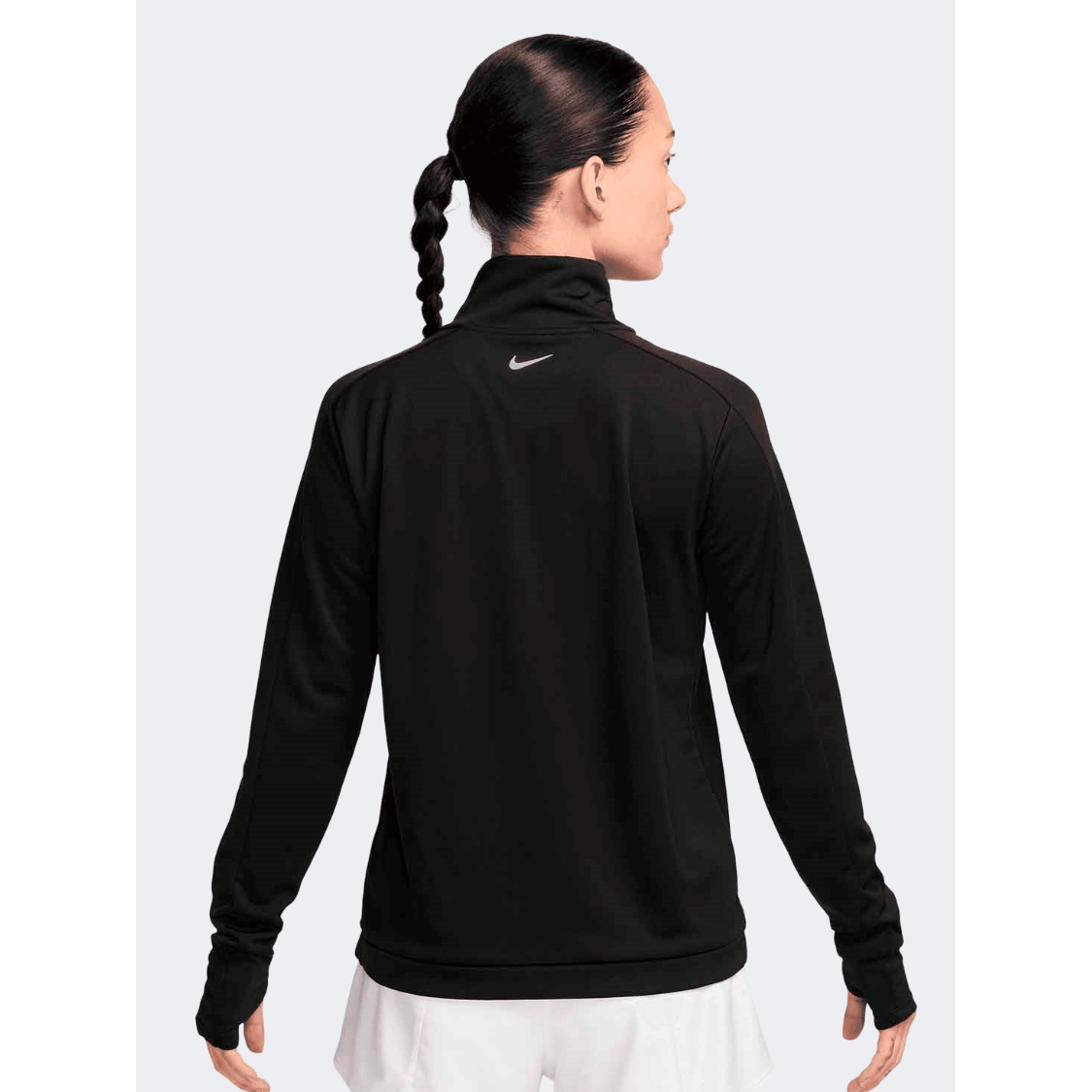 Nike Swoosh Half Zip Women Running Long Sleeve Black - Medaid International