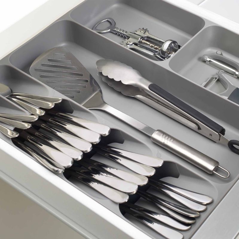 Joseph Joseph DrawerStore™ Grey Cutlery, Utensil & Gadget Organiser - Medaid International