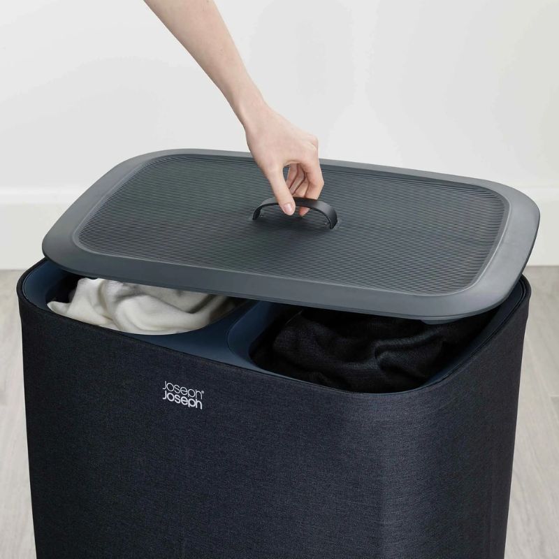 Joseph Joseph Tota 90L Black Laundry Separation Basket - Medaid International