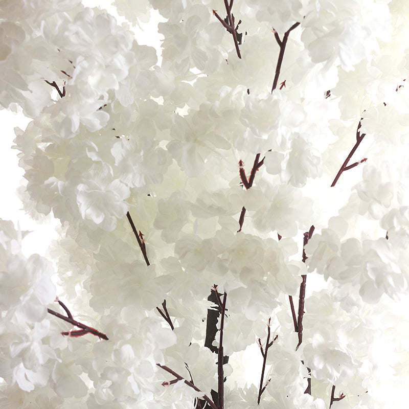 2 M, Artificial White Cherry Blossom Tree for Home Décor, Wedding Event, Party, Restaurant, Indoor, Outdoor - Medaid International