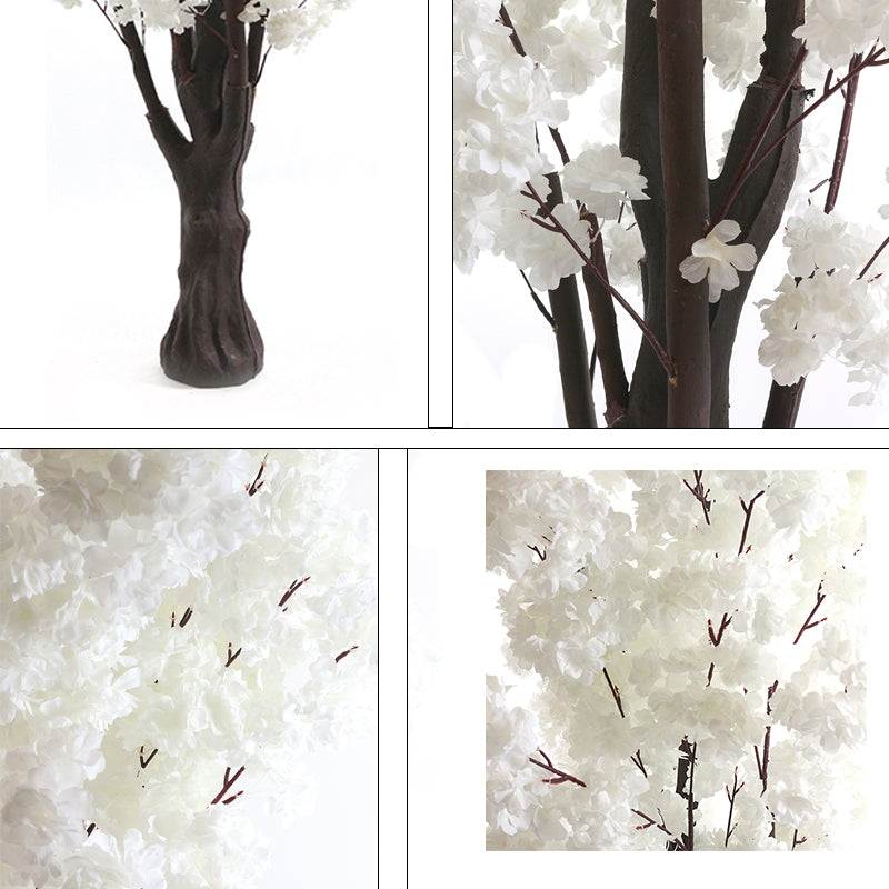 2 M, Artificial White Cherry Blossom Tree for Home Décor, Wedding Event, Party, Restaurant, Indoor, Outdoor - Medaid International