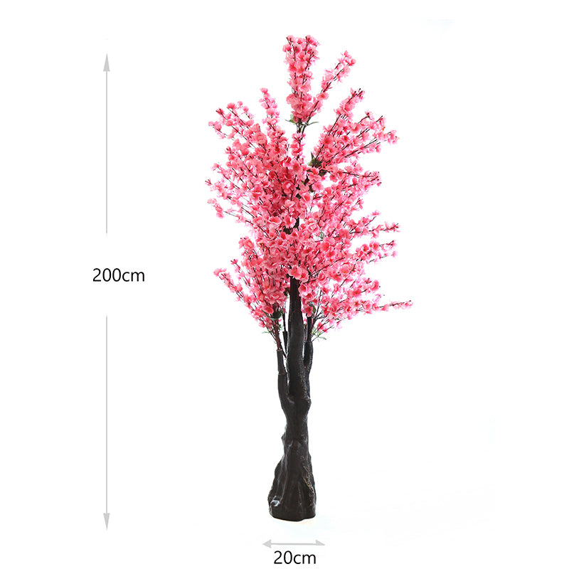 2 M, Artificial Pink Cherry Blossom Tree for Home Décor, Wedding Event, Party, Restaurant, Indoor, Outdoor - Medaid International
