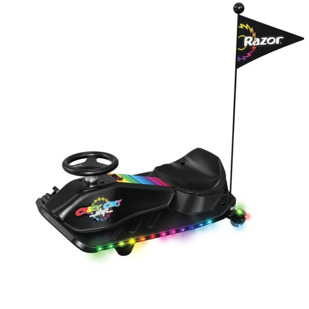 Razor Crazy Cart Shift Lightshow Kids Drift Kart - Medaid International